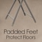 Hastings Home Folding Stool, Heavy Duty 18-Inch Collapsible Padded Round with 300-pound Capacity for Dorm, (Royal) 210974NGZ - alternate 3